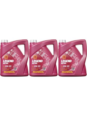 MANNOL 7918 LEGEND ULTRA SAE 0W-20 3x 5 = 15 Liter