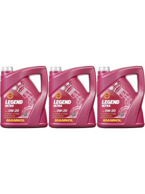 MANNOL 7918 LEGEND ULTRA SAE 0W-20 3x 5 = 15 Liter