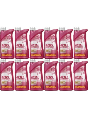 MANNOL Kühlerfrostschutz AF12+ 12x 1l = 12 Liter