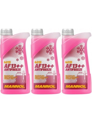 MANNOL Kühlerfrostschutz AF13++ Fertigmischung (- 40°C) 3x 1l = 3 Liter