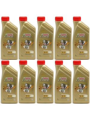 Castrol Edge 5W-30 M (BMW LL04 + MB 229.52) Motoröl 10x 1l = 10 Liter