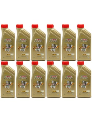 Castrol Edge 5W-30 M (BMW LL04 + MB 229.52) Motoröl 12x 1l = 12 Liter