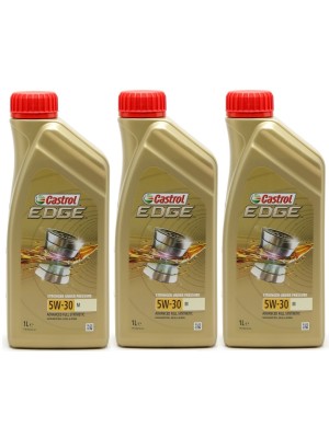 Castrol Edge 5W-30 M (BMW LL04 + MB 229.52) Motoröl 3x 1l = 3 Liter