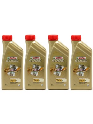 Castrol Edge 5W-30 M (BMW LL04 + MB 229.52) Motoröl 4x 1l = 4 Liter