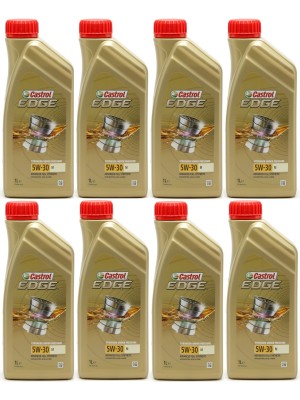 Castrol Edge 5W-30 M (BMW LL04 + MB 229.52) Motoröl 8x 1l = 8 Liter