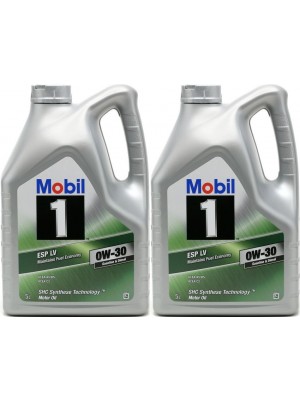 Mobil 1 ESP LV 0W-30 (A5/B5, C2) Motoröl 2x 5 = 10 Liter