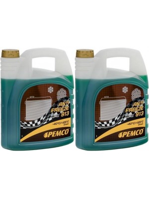 Pemco Kühlerfrostschutz Antifreeze 913 (-40)Hightec Fertigmischung 2x5= 10 Liter