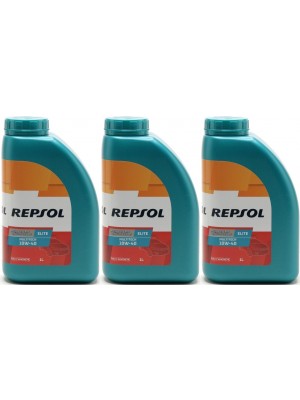 REPSOL ELITE MULTITECH 10W-40 3x 1l = 3 Liter