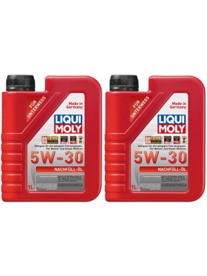 Liqui Moly 21286 Nachfüll-Öl 5W-30 Motoröl 2x 1l = 2 Liter