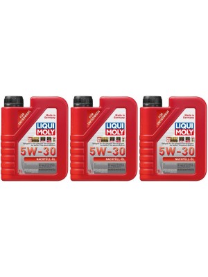 Liqui Moly 21286 Nachfüll-Öl 5W-30 Motoröl 3x 1l = 3 Liter