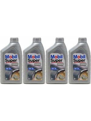 Mobil Super 3000 Formula P 0W-30 Motoröl 4x 1l = 4 Liter