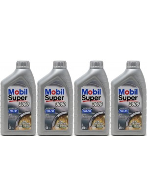 Mobil Super 3000 Formula P 0W-30 Motoröl 4x 1l = 4 Liter