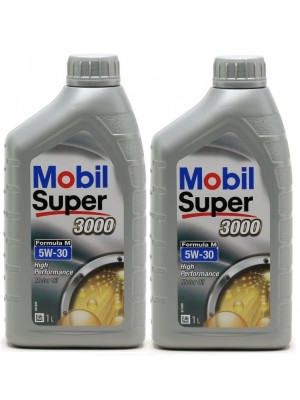 Mobil Super 3000 Formula M 5W-30 Motoröl 2x 1l = 2 Liter
