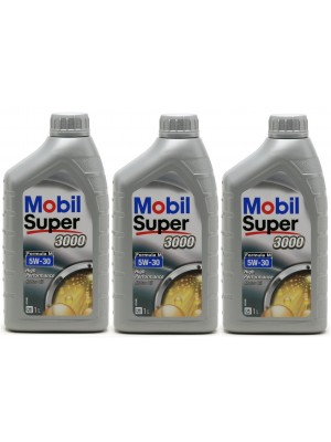 Mobil Super 3000 Formula M 5W-30 Motoröl 3x 1l = 3 Liter