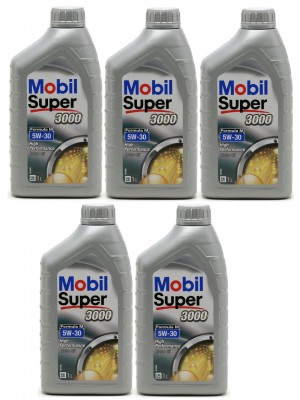 Mobil Super 3000 Formula M 5W-30 Motoröl 5x 1l = 5 Liter