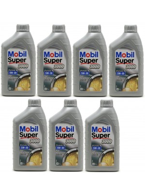 Mobil Super 3000 Formula M 5W-30 Motoröl 7x 1l = 7 Liter