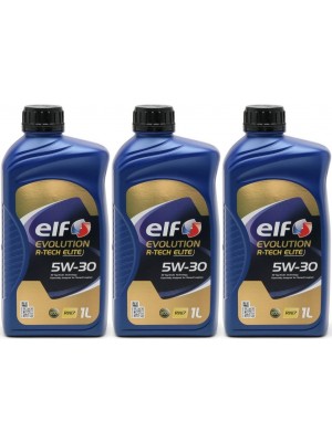 Elf Evolution R-Tech RN17 5W-30 Motoröl 3x 1l = 3 Liter