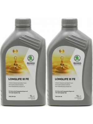 Original Skoda LongLife III FE 0W-30 Original GS55545F2EUR - 2x 1l = 2 Liter