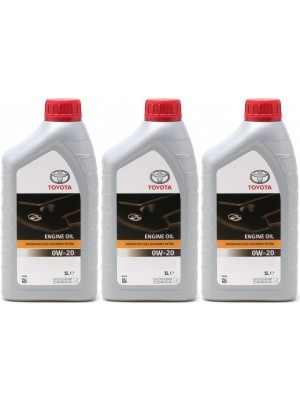 Original Toyota Advanced Fuel Economy AFE 0W-20 Motoröl 3x 1l = 3 Liter