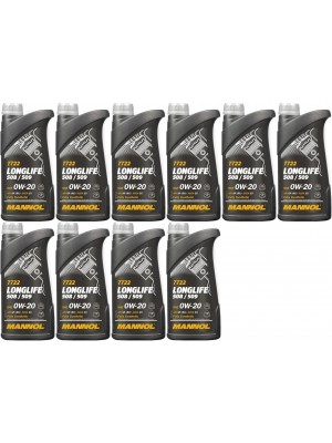 MANNOL 7722 0W-20 Longlife 508.00/ 509.00 Motoröl 10x 1l = 10 Liter
