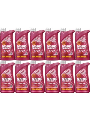 MANNOL 7921 Legend Formula C5 0W-20 Motoröl 12x 1l = 12 Liter