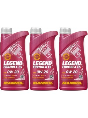 MANNOL 7921 Legend Formula C5 0W-20 Motoröl 3x 1l = 3 Liter