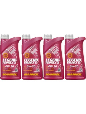 MANNOL 7921 Legend Formula C5 0W-20 Motoröl 4x 1l = 4 Liter