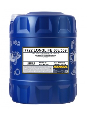 MANNOL 7722 0W-20 Longlife 508.00/ 509.00 Motoröl 20l Kanister