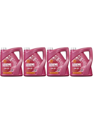 MANNOL 7921 Legend Formula C5 0W-20 Motoröl 4x 5 = 20 Liter