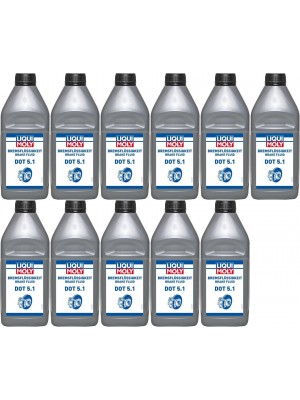 Liqui Moly 21162 Bremsflüssigkeit DOT 5.1 11x 1l = 11 Liter