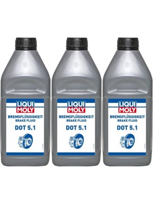 Liqui Moly 21162 Bremsflüssigkeit DOT 5.1 3x 1l = 3 Liter