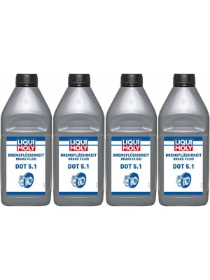 Liqui Moly 21162 Bremsflüssigkeit DOT 5.1 4x 1l = 4 Liter