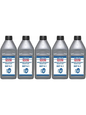 Liqui Moly 21162 Bremsflüssigkeit DOT 5.1 5x 1l = 5 Liter