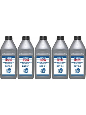 Liqui Moly 21162 Bremsflüssigkeit DOT 5.1 5x 1l = 5 Liter