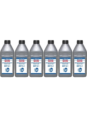 Liqui Moly 21162 Bremsflüssigkeit DOT 5.1 6x 1l = 6 Liter