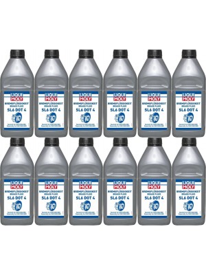 Liqui Moly 21168 Bremsflüssigkeit SL6 DOT 4 12x 1l = 12 Liter