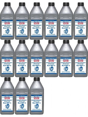 Liqui Moly 21168 Bremsflüssigkeit SL6 DOT 4 15x 1l = 15 Liter