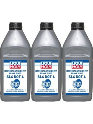 Liqui Moly 21168 Bremsflüssigkeit SL6 DOT 4 3x 1l = 3 Liter