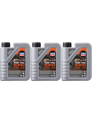 Liqui Moly 21210 Top Tec 6300 0W-20 3x 1l = 3 Liter