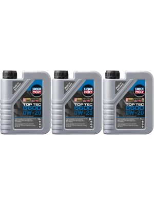 Liqui Moly 21440 Top Tec 6600 0W-20 3x 1l = 3 Liter