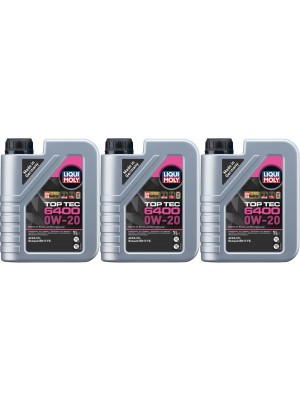 Liqui Moly 21584 Top Tec 6400 0W-20 3x 1l = 3 Liter