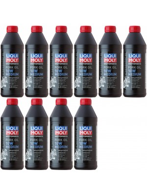 Liqui Moly 2715 Motorbike Fork Oil 10W medium Gabelöl 10x 1l = 10 Liter