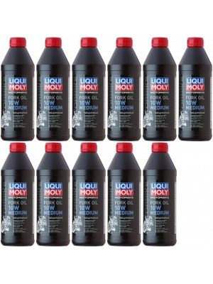 Liqui Moly 2715 Motorbike Fork Oil 10W medium Gabelöl 11x 1l = 11 Liter