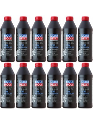 Liqui Moly 2715 Motorbike Fork Oil 10W medium Gabelöl 12x 1l = 12 Liter