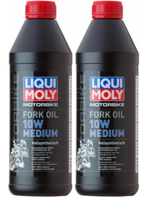 Liqui Moly 2715 Motorbike Fork Oil 10W medium Gabelöl 2x 1l = 2 Liter