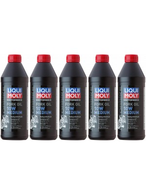 Liqui Moly 2715 Motorbike Fork Oil 10W medium Gabelöl 5x 1l = 5 Liter