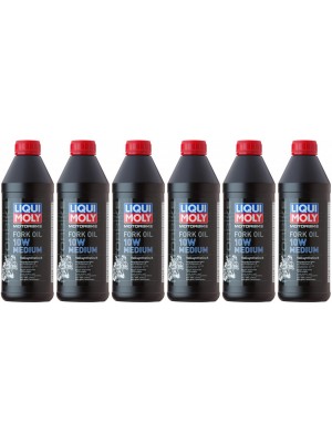 Liqui Moly 2715 Motorbike Fork Oil 10W medium Gabelöl 6x 1l = 6 Liter