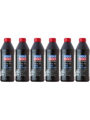 Liqui Moly 2715 Motorbike Fork Oil 10W medium Gabelöl 6x 1l = 6 Liter