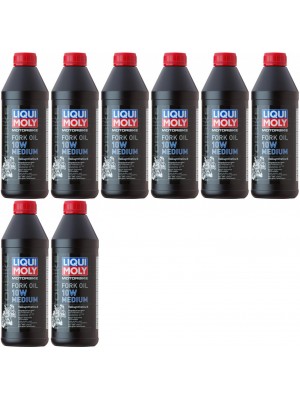 Liqui Moly 2715 Motorbike Fork Oil 10W medium Gabelöl 8x 1l = 8 Liter