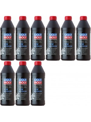 Liqui Moly 2715 Motorbike Fork Oil 10W medium Gabelöl 9x 1l = 9 Liter